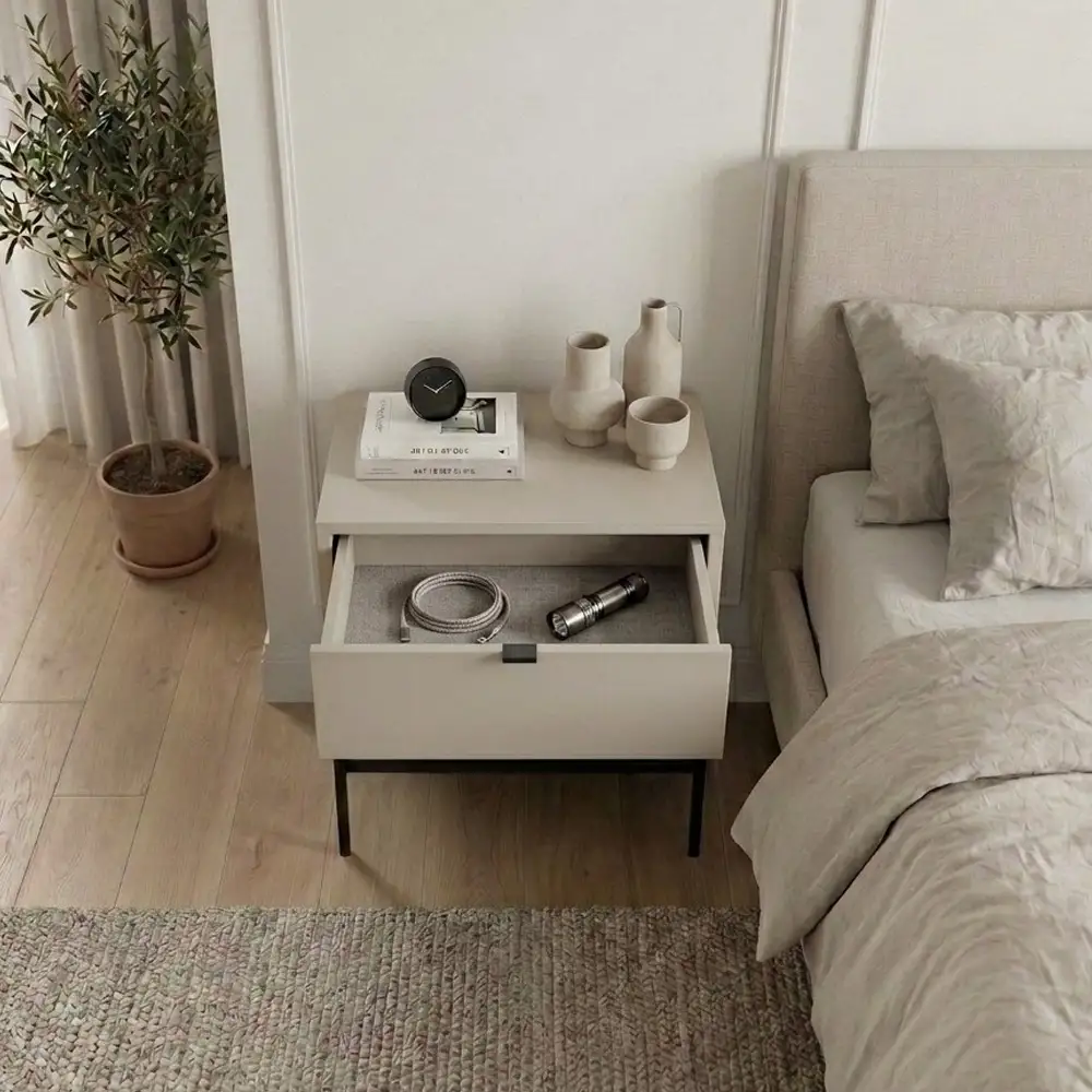 Κομοδίνο Melis Megapap χρώμα sandstone 45x35x56,4εκ. | GP037-0348,2