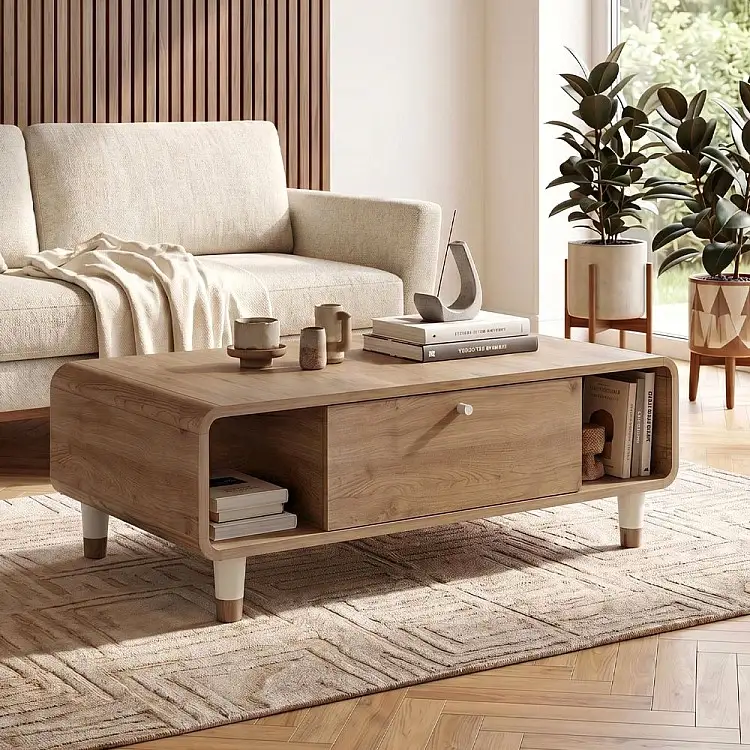 Τραπεζάκι σαλονιού Doro Megapap χρώμα sepet oak 100x60x34,6εκ. | GP037-0353,1