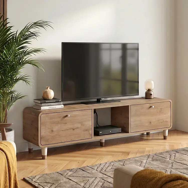 Έπιπλο τηλεόρασης Doro Megapap χρώμα sepet oak 150x34x41εκ. | GP037-0354,1