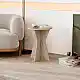Τραπεζάκι βοηθητικό Lisa Megapap χρώμα travertine Ø40x51,8εκ. | GP037-0358,1