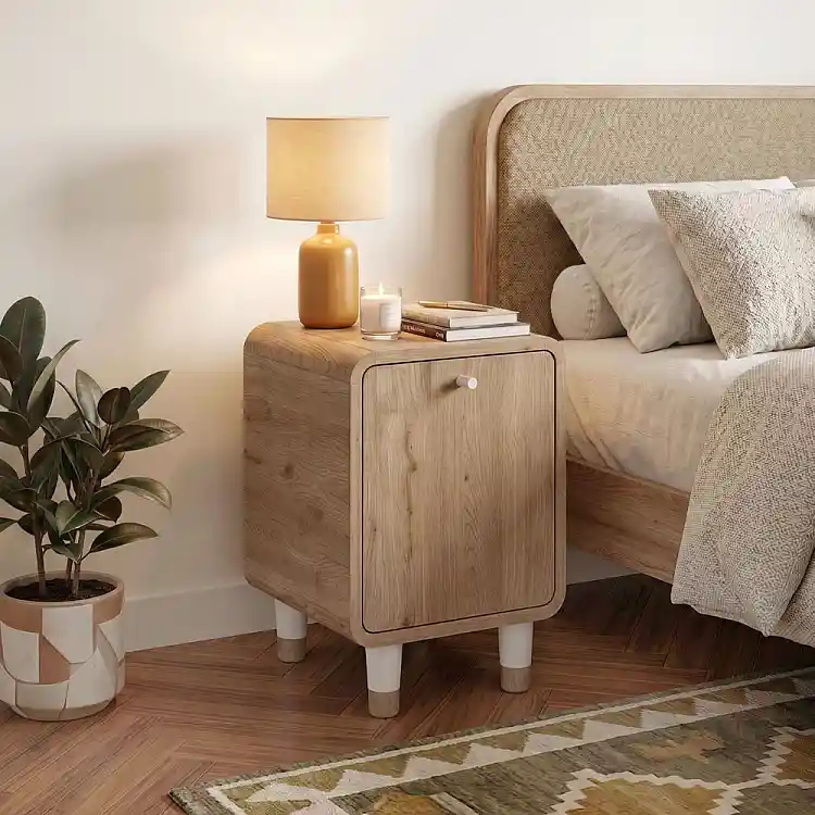 Κομοδίνο Doro Megapap χρώμα sepet oak 35,3x34x51εκ. | GP037-0359,1