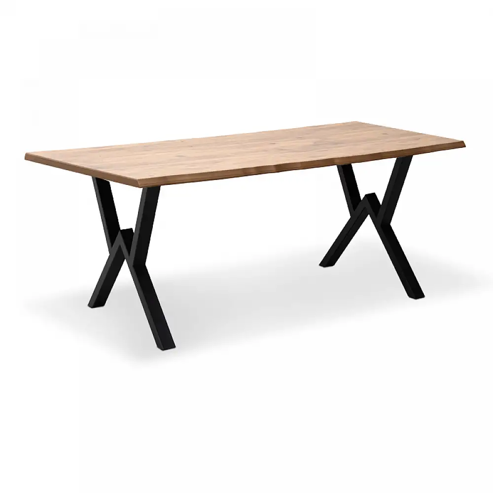 Τραπέζι Walter Megapap Mdf - μεταλλικό χρώμα ακακίας 160x80x75εκ. | GP038-0004,1