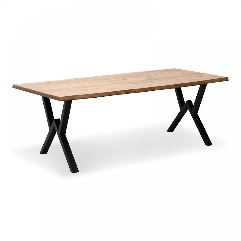 Τραπέζι Walter Megapap Mdf - μεταλλικό χρώμα ακακίας 200x100x75εκ. - GP038-0005,1