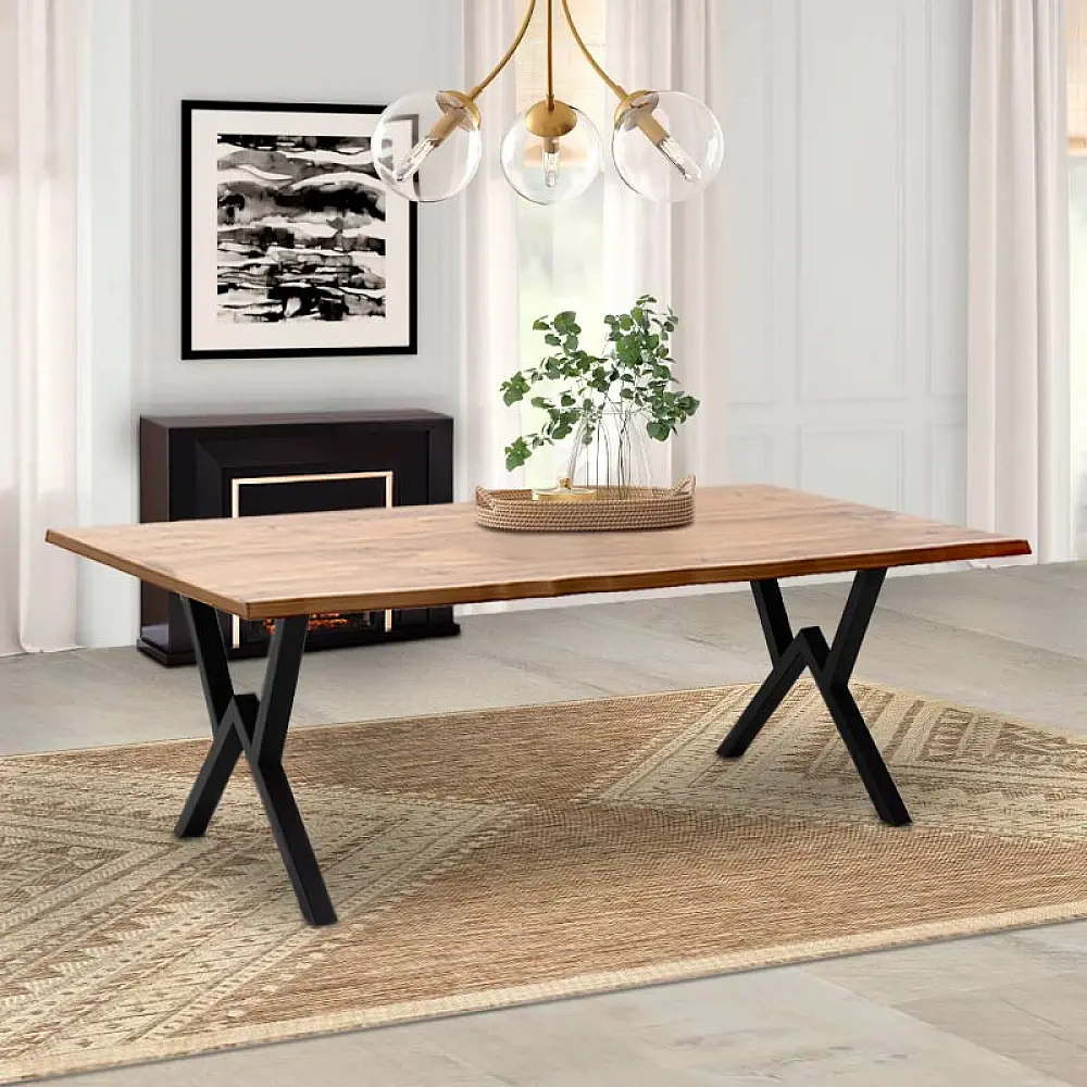 Τραπέζι Walter Megapap Mdf - μεταλλικό χρώμα ακακίας 200x100x75εκ. - GP038-0005,1 Τραπέζι Walter Megapap Mdf - μεταλλικό χρώμα ακακίας 200x100x75εκ. - GP038-0005,1