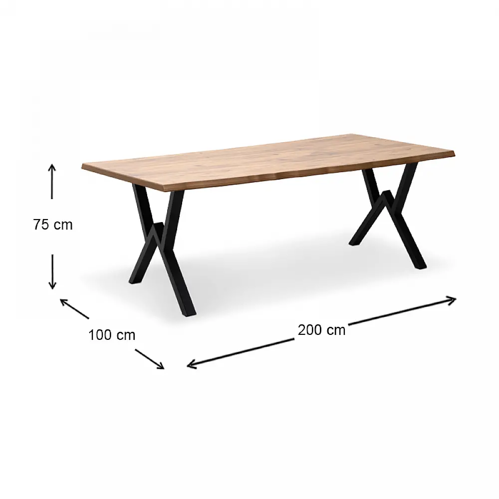 Τραπέζι Walter Megapap Mdf - μεταλλικό χρώμα ακακίας 200x100x75εκ. - GP038-0005,1 Τραπέζι Walter Megapap Mdf - μεταλλικό χρώμα ακακίας 200x100x75εκ. - GP038-0005,1