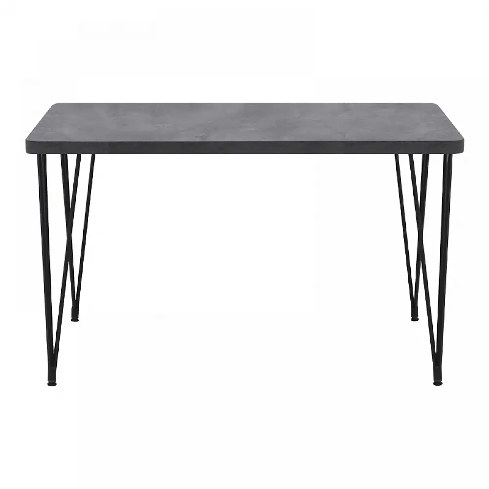 Τραπέζι Roger Megapap Mdf - μεταλλικό χρώμα σκούρο γκρι σκυροδέματος 120x70x75εκ. | GP038-0011,3