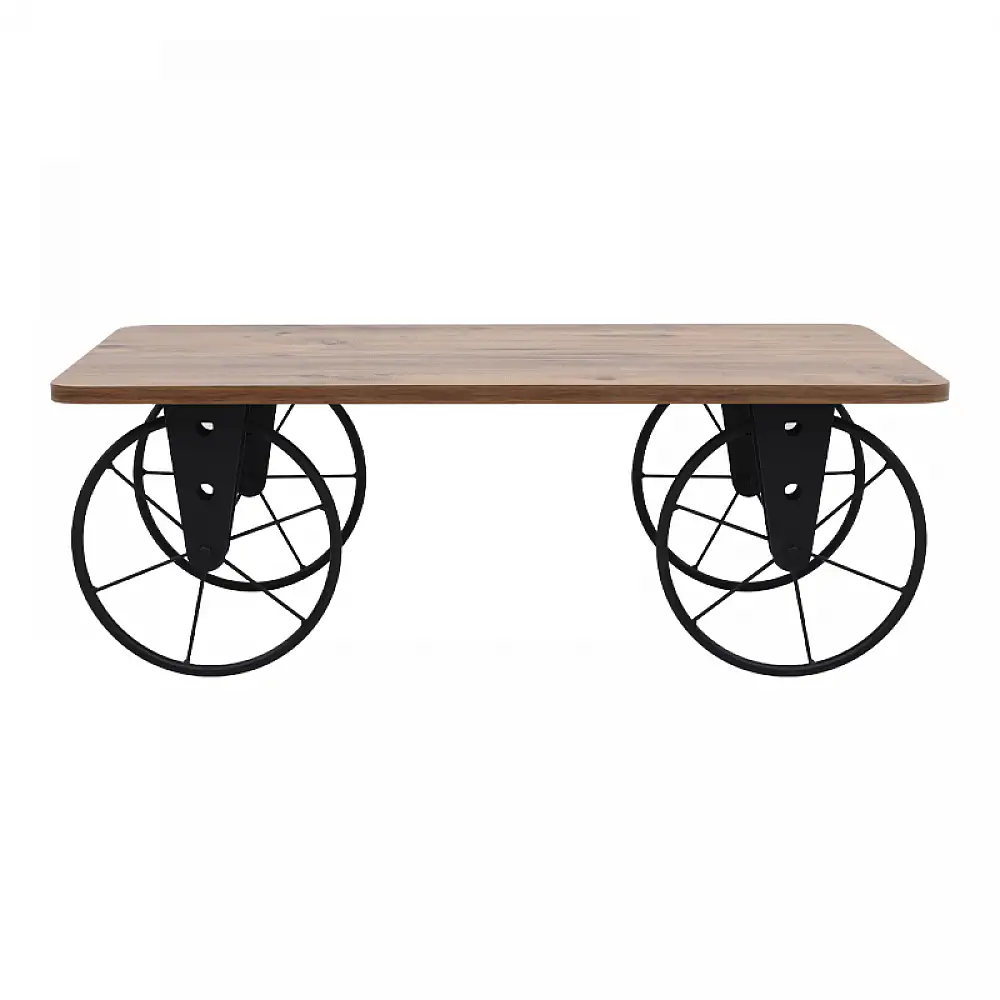 Τραπεζάκι σαλονιού Jemmy Megapap Mdf - μεταλλικό χρώμα ακακίας 90x55x33εκ. | GP038-0022,1