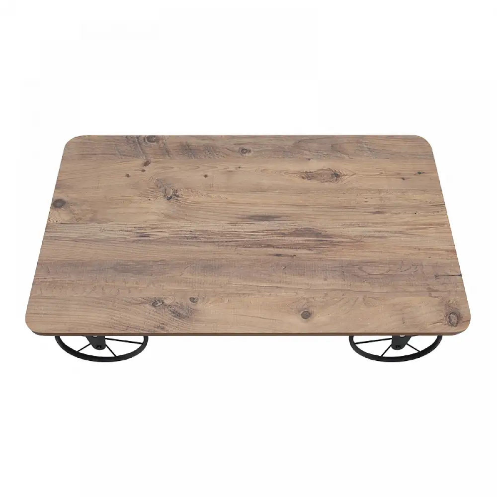 Τραπεζάκι σαλονιού Jemmy Megapap Mdf - μεταλλικό χρώμα ακακίας 90x55x33εκ. | GP038-0022,1