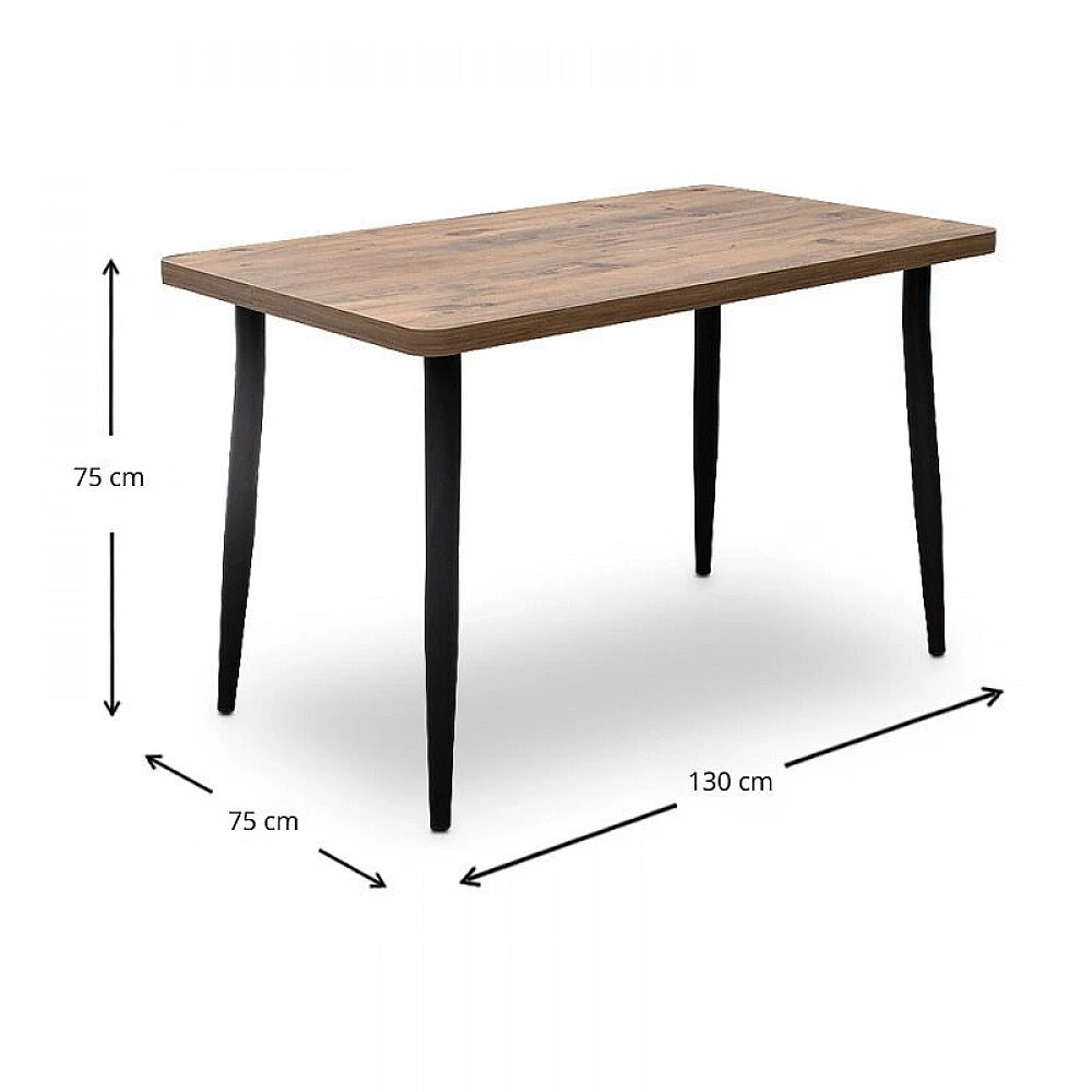 Τραπέζι Levico Megapap χρώμα ακακίας 130x75x75εκ. Τραπέζι Levico Megapap χρώμα ακακίας 130x75x75εκ.
