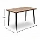 Τραπέζι Levico Megapap χρώμα ακακίας 130x75x75εκ. Τραπέζι Levico Megapap χρώμα ακακίας 130x75x75εκ.