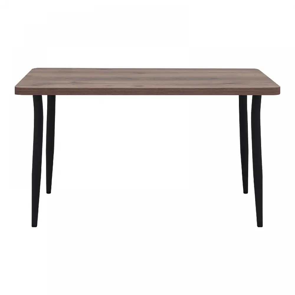 Τραπέζι Levico Megapap Mdf - μεταλλικό χρώμα καπνιστή καρυδιά 130x75x75εκ. | GP038-0028,2