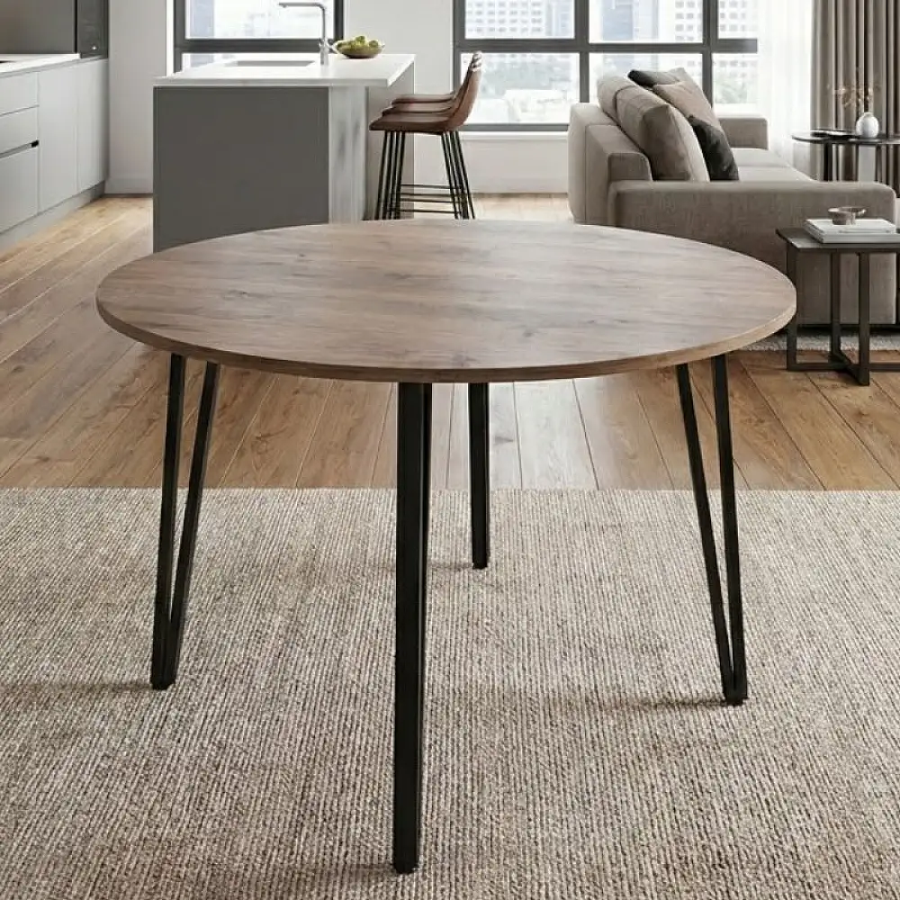 Τραπέζι Zeno Megapap χρώμα ακακίας Ø110x73,5εκ. | GP038-0029,1