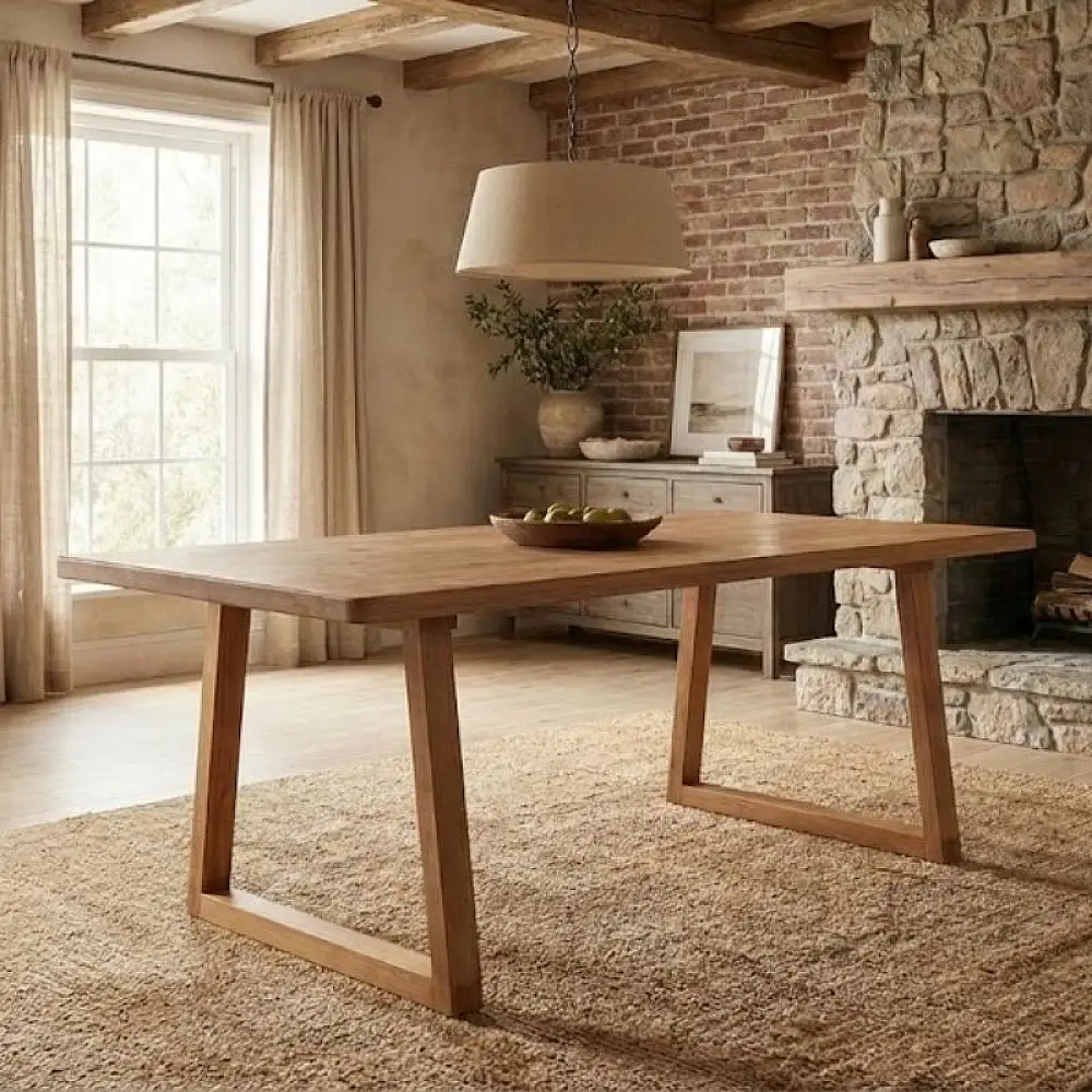 Τραπέζι Liora Megapap Mdf - ξύλινο χρώμα ακακίας 180x90x75εκ. | GP038-0030,1