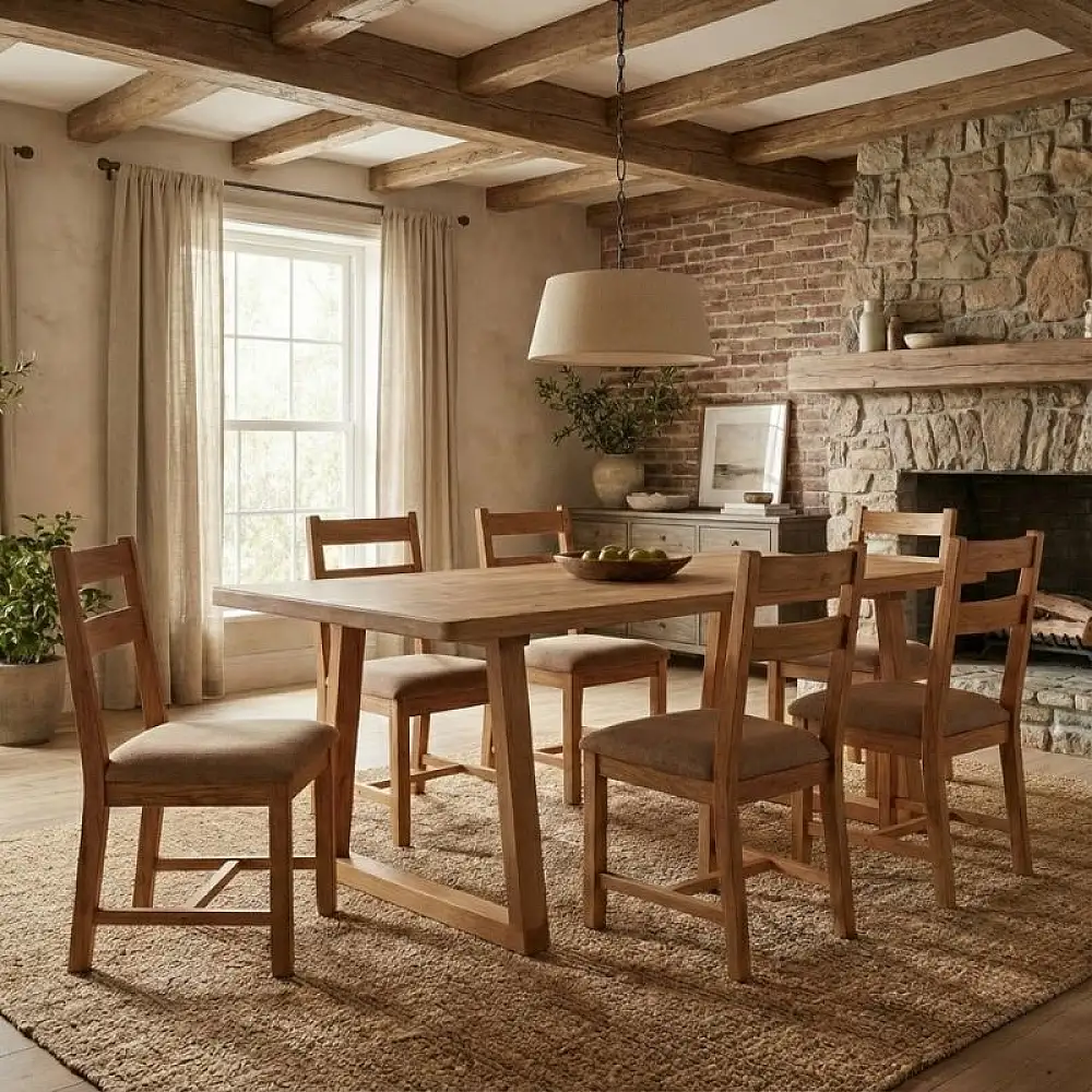 Τραπέζι Liora Megapap Mdf - ξύλινο χρώμα ακακίας 180x90x75εκ. | GP038-0030,1