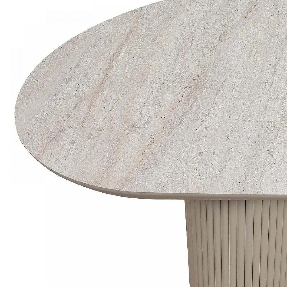 Τραπέζι Hazar Megapap Mdf χρώμα travertine - sandstone 180x90x77εκ. | GP038-0031,1