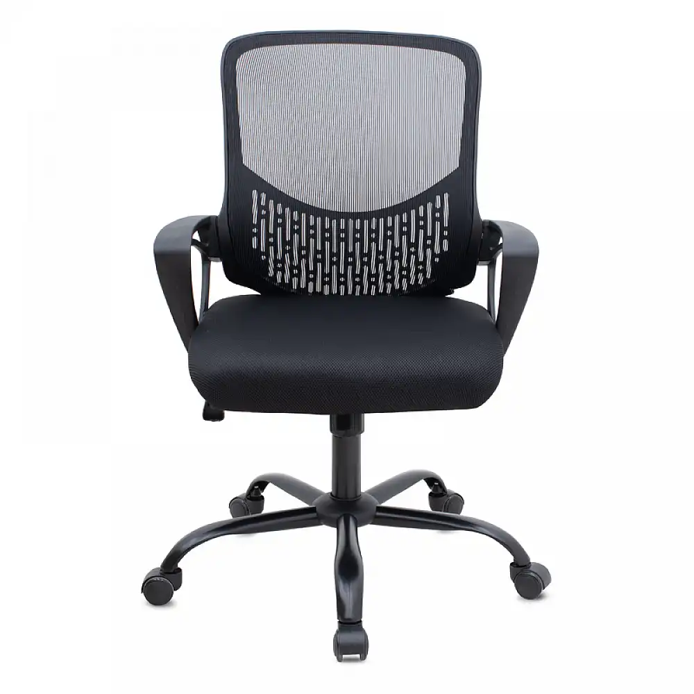 Καρέκλα γραφείου Freda Megapap με ύφασμα Mesh χρώμα μαύρο 65x65x90/100εκ. | GP040-0020,1