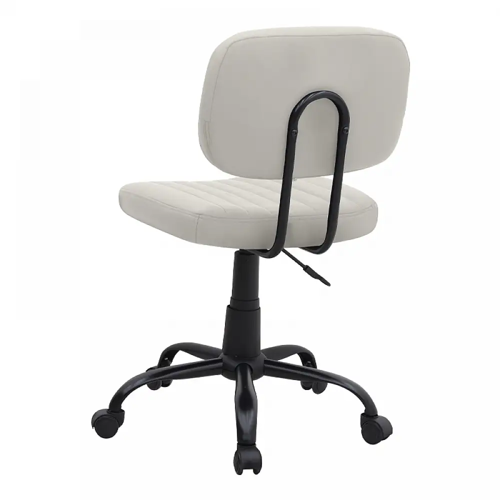 Καρέκλα γραφείου Romano Megapap από τεχνόδερμα χρώμα λευκό 46x53x79/86εκ. | GP040-0023,2