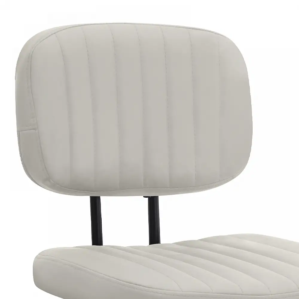 Καρέκλα γραφείου Romano Megapap από τεχνόδερμα χρώμα λευκό 46x53x79/86εκ. | GP040-0023,2