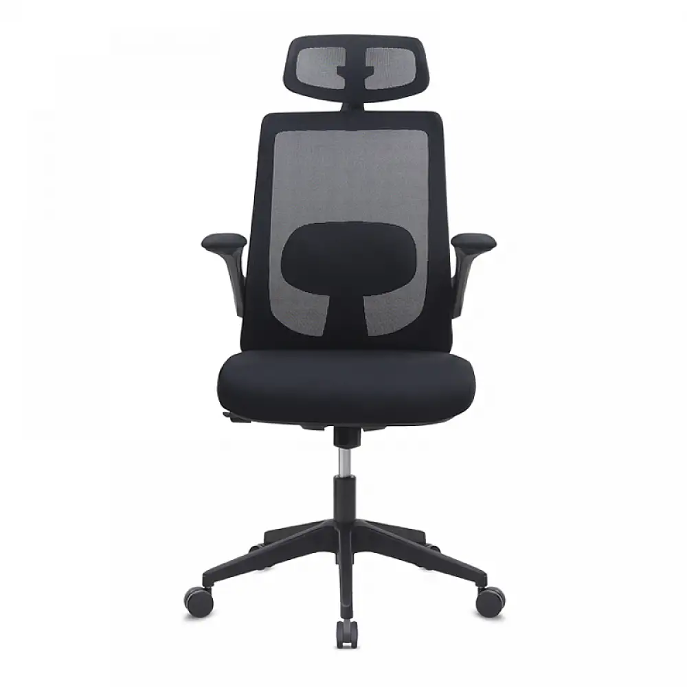 Καρέκλα γραφείου διευθυντική Belora Megapap με ύφασμα Mesh χρώμα μαύρο 63,5x62x117/127εκ. | GP040-0025,1