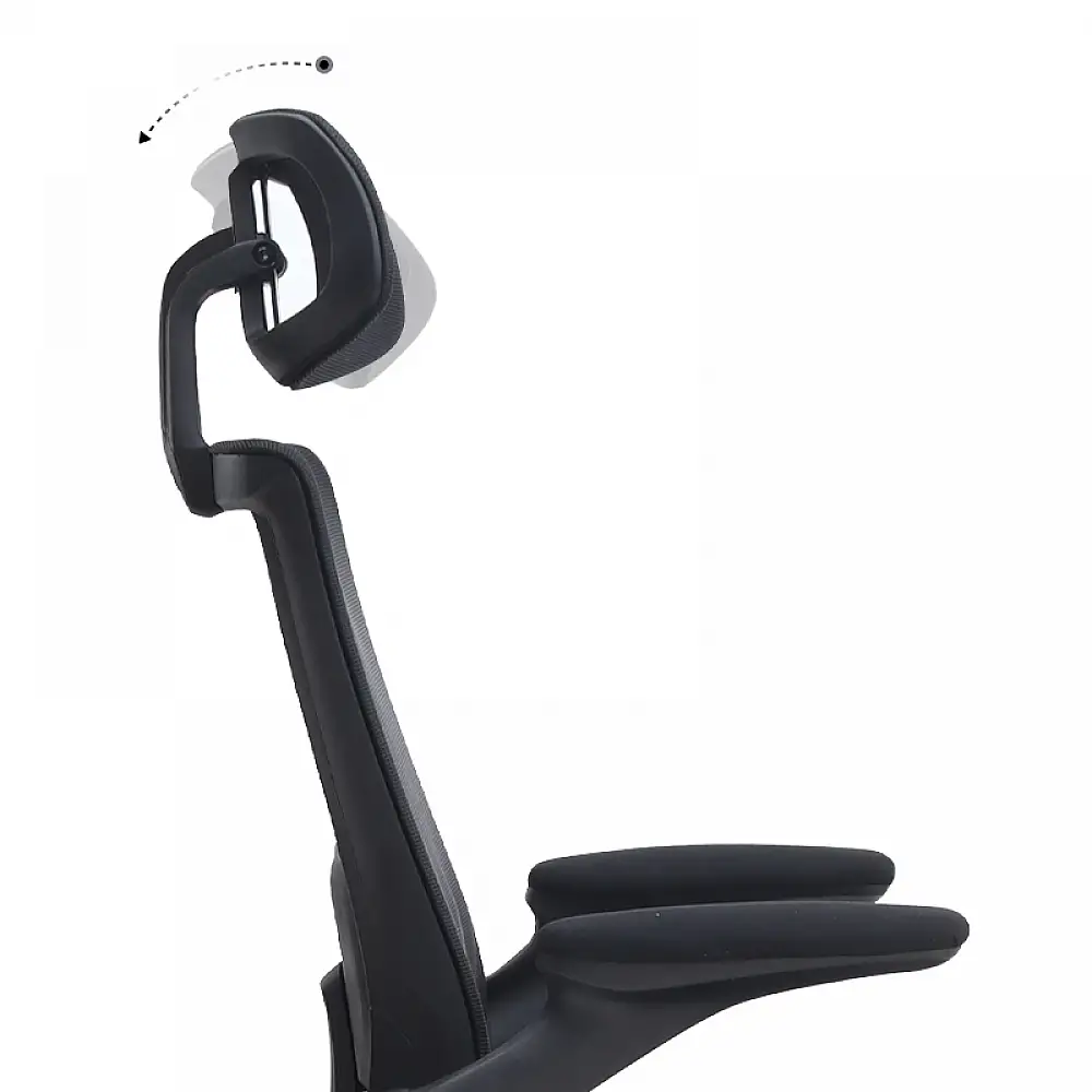 Καρέκλα γραφείου διευθυντική Belora Megapap με ύφασμα Mesh χρώμα μαύρο 63,5x62x117/127εκ. | GP040-0025,1