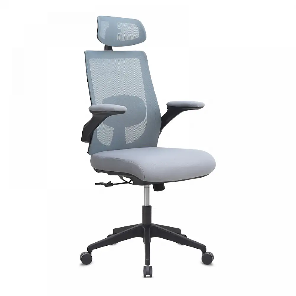 Καρέκλα γραφείου διευθυντική Belora Megapap με ύφασμα Mesh χρώμα γκρι 63,5x62x117/127εκ. | GP040-0025,2