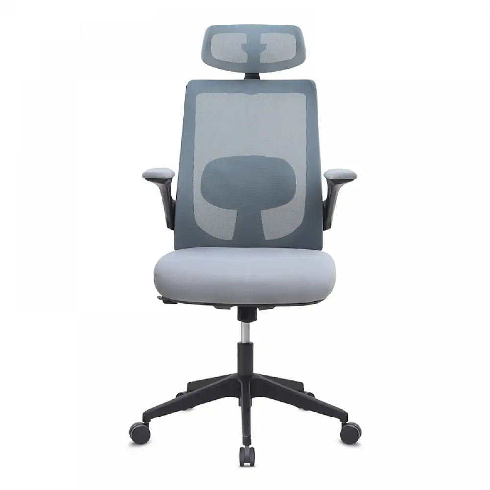 Καρέκλα γραφείου διευθυντική Belora Megapap με ύφασμα Mesh χρώμα γκρι 63,5x62x117/127εκ. | GP040-0025,2