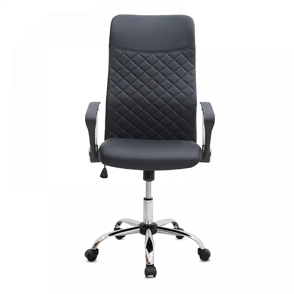 Καρέκλα γραφείου Novaro Megapap από τεχνόδερμα χρώμα μαύρο 61x68x111/121εκ. | GP040-0026,1