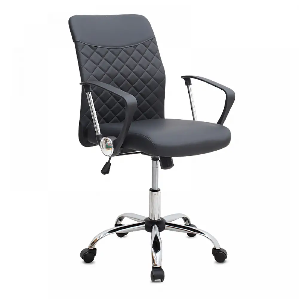 Καρέκλα γραφείου Avelon Megapap από τεχνόδερμα χρώμα μαύρο 60x56x94/103εκ. | GP040-0027,1