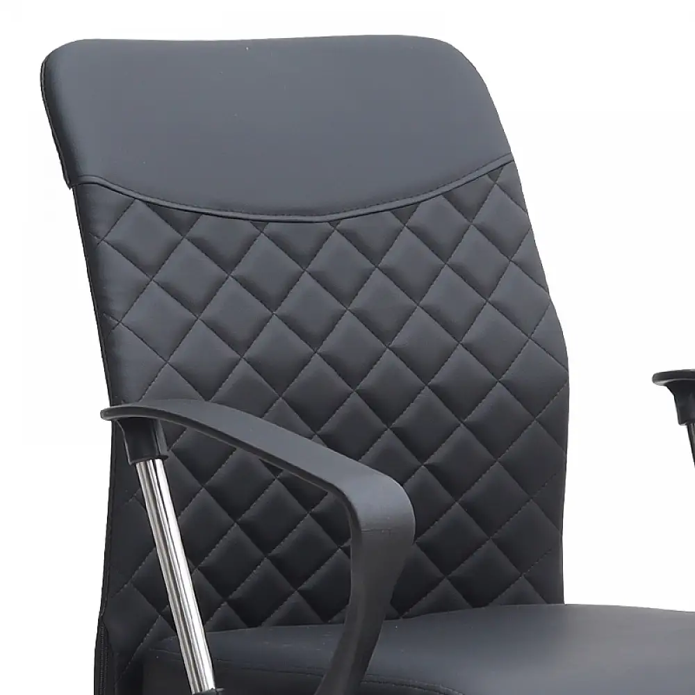 Καρέκλα γραφείου Avelon Megapap από τεχνόδερμα χρώμα μαύρο 60x56x94/103εκ. | GP040-0027,1