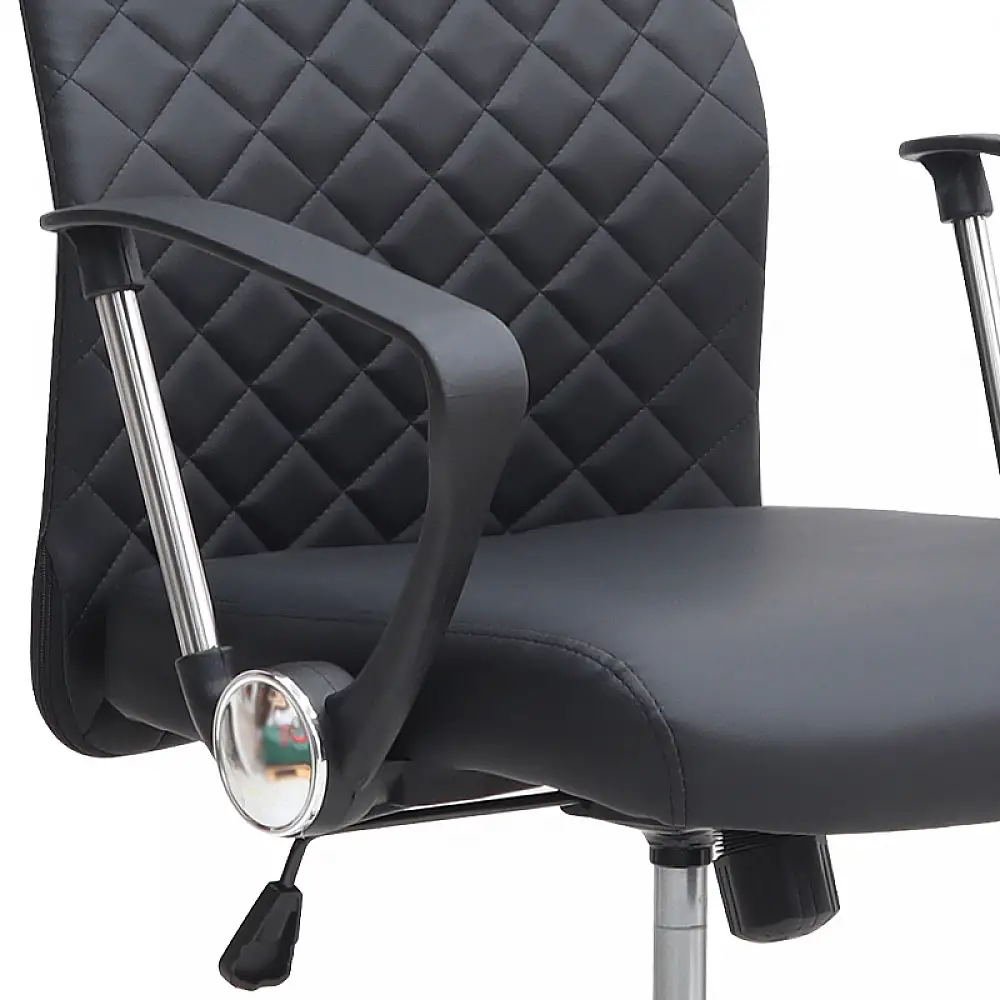 Καρέκλα γραφείου Avelon Megapap από τεχνόδερμα χρώμα μαύρο 60x56x94/103εκ. | GP040-0027,1