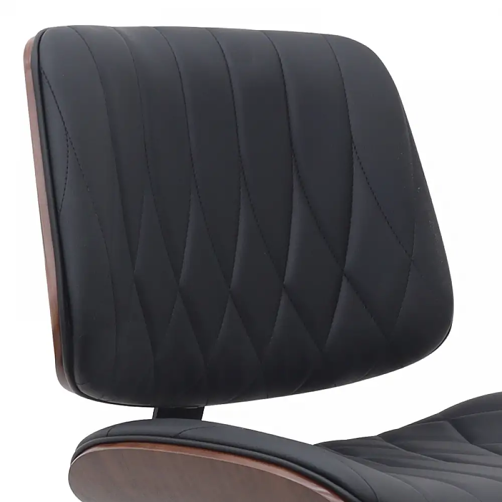 Καρέκλα γραφείου Corina Megapap από τεχνόδερμα χρώμα μαύρο 60x65x82/92εκ. | GP040-0028,1