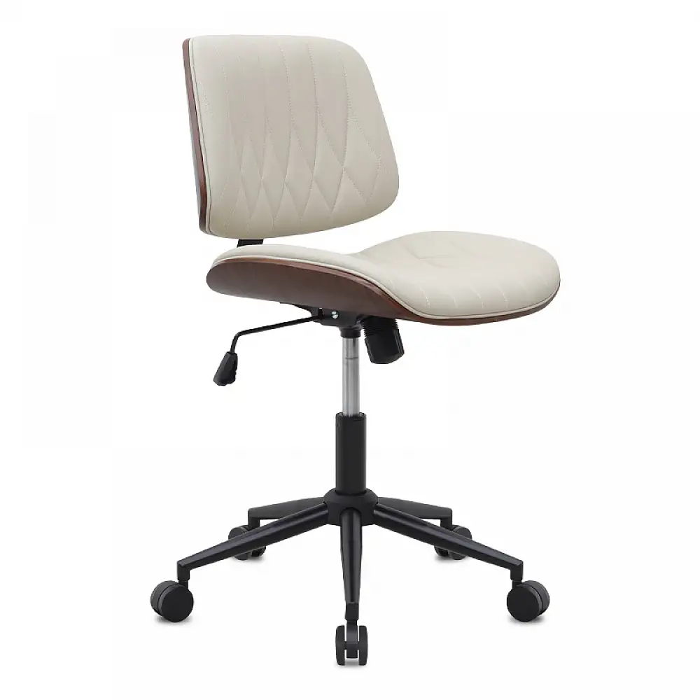 Καρέκλα γραφείου Corina Megapap από τεχνόδερμα χρώμα ανοιχτό μπεζ 60x65x82/92εκ. | GP040-0028,2