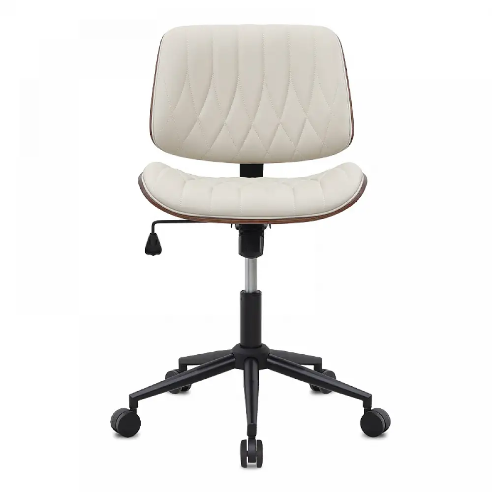 Καρέκλα γραφείου Corina Megapap από τεχνόδερμα χρώμα ανοιχτό μπεζ 60x65x82/92εκ. | GP040-0028,2