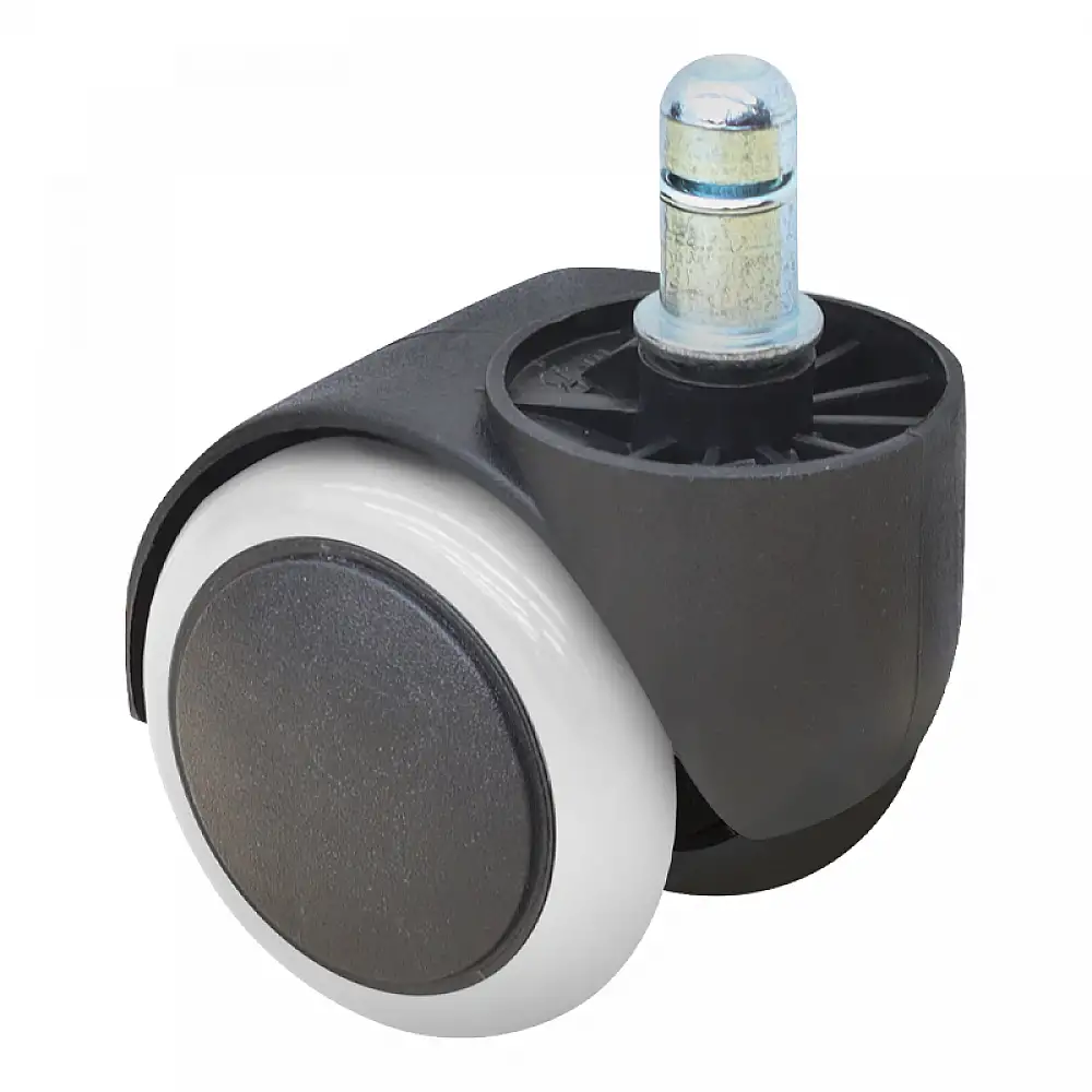 Ανταλλακτικά Ροδάκια Megapap για καρέκλες γραφείου σετ 5 τμχ χρώμα μαύρο - λευκό | GP040-0032,1