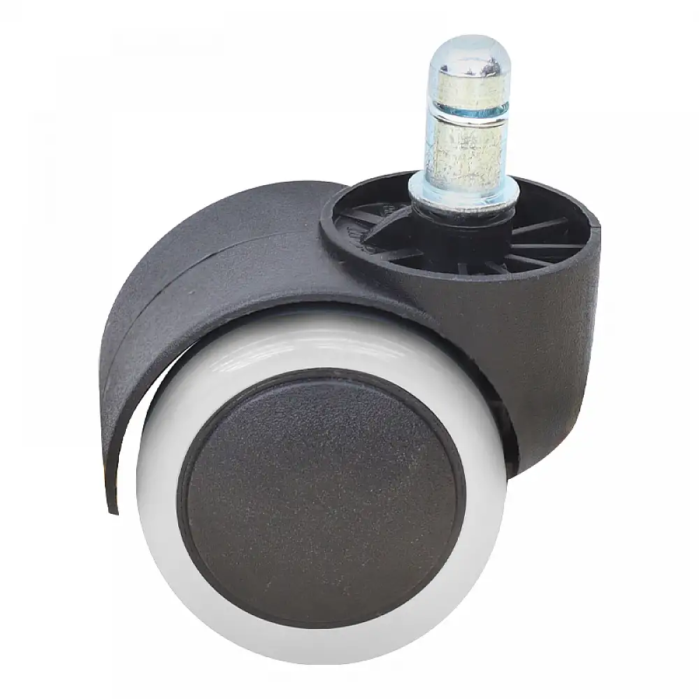 Ανταλλακτικά Ροδάκια Megapap για καρέκλες γραφείου σετ 5 τμχ χρώμα μαύρο - λευκό | GP040-0032,1