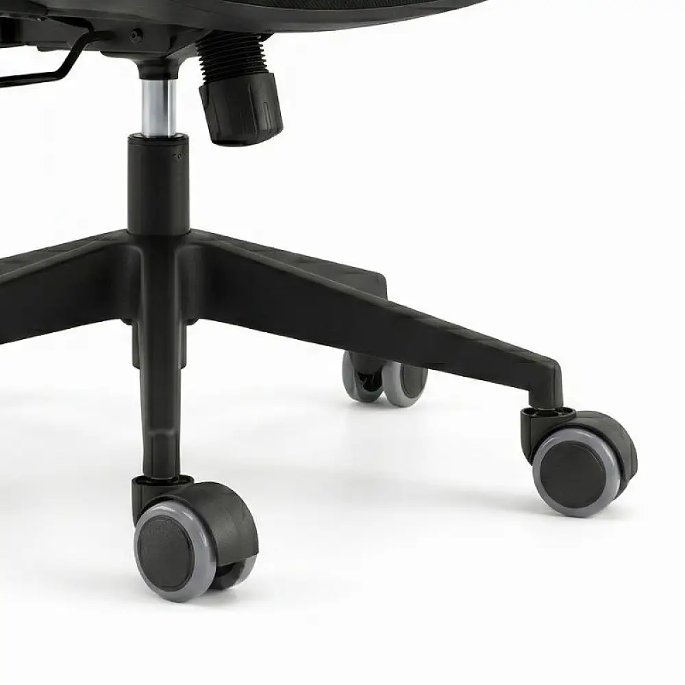 Ανταλλακτικά Ροδάκια Megapap για καρέκλες γραφείου σετ 5 τμχ χρώμα μαύρο - γκρι | GP040-0032,2