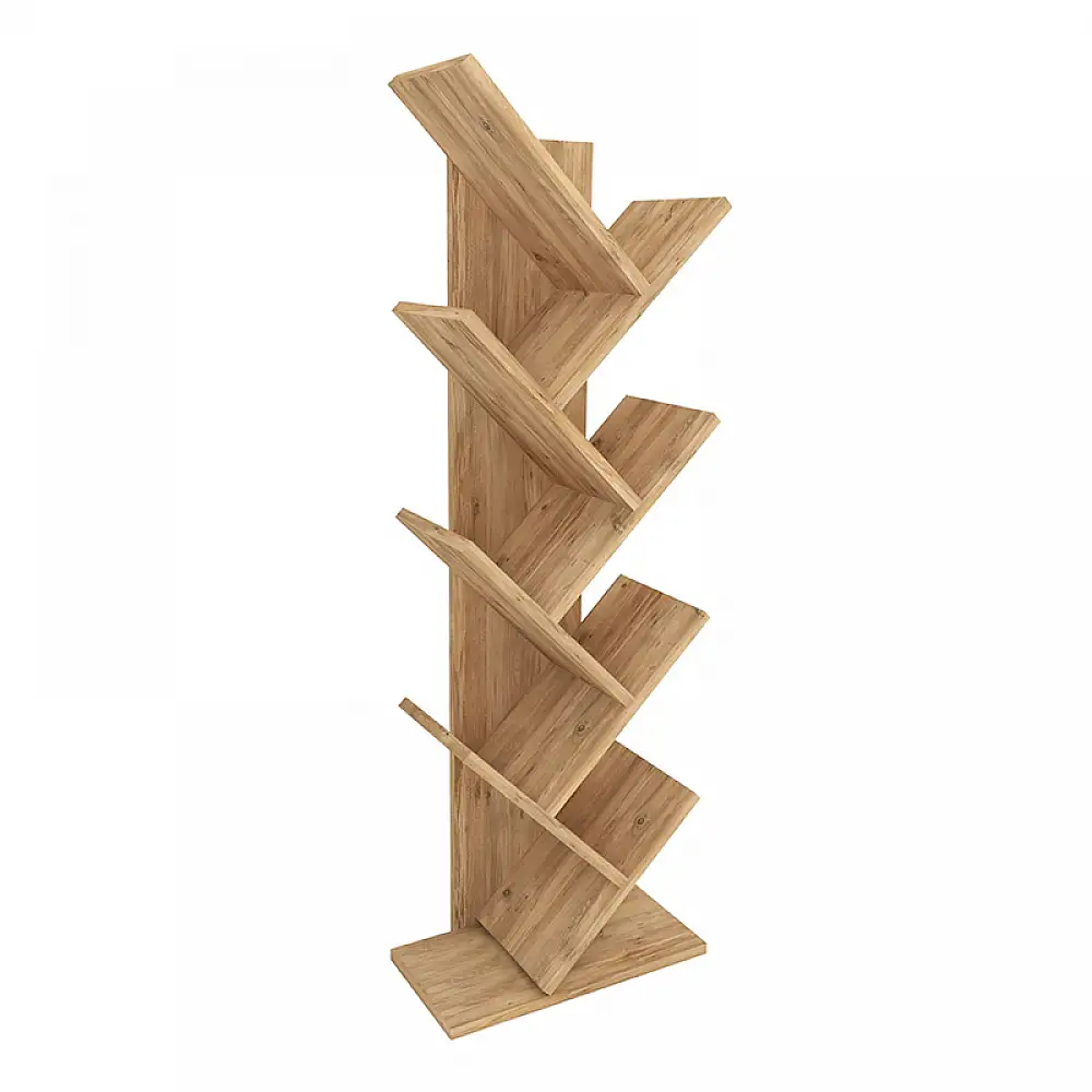 Βιβλιοθήκη Milton Megapap χρώμα pine oak 44x22x121εκ. | GP041-0007,2