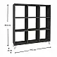 Βιβλιοθήκη μελαμίνης Saul Megapap χρώμα ανθρακί 88,2x20x88,2εκ. Βιβλιοθήκη μελαμίνης Saul Megapap χρώμα ανθρακί 88,2x20x88,2εκ.
