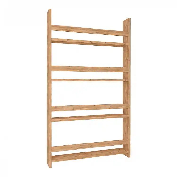 Επιτοίχια βιβλιοθήκη - ραφιέρα Montessori Megapap χρώμα pine oak 74x10x120εκ. | GP041-0011,2