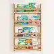 Επιτοίχια βιβλιοθήκη - ραφιέρα Montessori Megapap χρώμα pine oak 74x10x120εκ. | GP041-0011,2