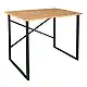 Γραφείο εργασίας Rilke Megapap χρώμα μαύρο - pine oak 90x60x75εκ. | GP041-0014,2