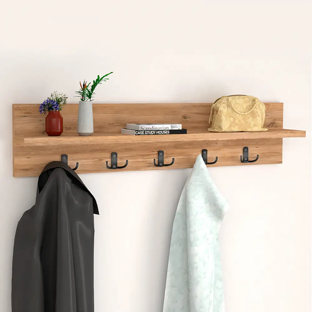Κρεμάστρα τοίχου Kery Megapap χρώμα pine oak 80x11x18εκ. | GP041-0025,2 Κρεμάστρα τοίχου Kery Megapap χρώμα pine oak 80x11x18εκ. | GP041-0025,2