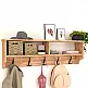 Κρεμάστρα τοίχου Ottila Megapap από μελαμίνη χρώμα pine oak 120x22x37εκ. Κρεμάστρα τοίχου Ottila Megapap από μελαμίνη χρώμα pine oak 120x22x37εκ.