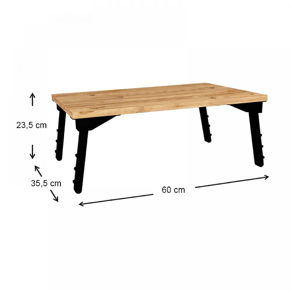 Τραπεζάκι laptop Sidon Megapap από μελαμίνη χρώμα pine oak 60x35,5x23,5εκ. - GP041-0031,1