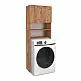 Έπιπλο πλυντηρίου Ramsey Megapap από μελαμίνη χρώμα pine oak 65x27x190,6εκ. Έπιπλο πλυντηρίου Ramsey Megapap από μελαμίνη χρώμα pine oak 65x27x190,6εκ.
