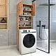 Έπιπλο πλυντηρίου Ramsey Megapap από μελαμίνη χρώμα pine oak 65x27x190,6εκ. Έπιπλο πλυντηρίου Ramsey Megapap από μελαμίνη χρώμα pine oak 65x27x190,6εκ.