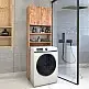 Έπιπλο πλυντηρίου Ramsey Megapap από μελαμίνη χρώμα pine oak 65x27x190,6εκ. Έπιπλο πλυντηρίου Ramsey Megapap από μελαμίνη χρώμα pine oak 65x27x190,6εκ.