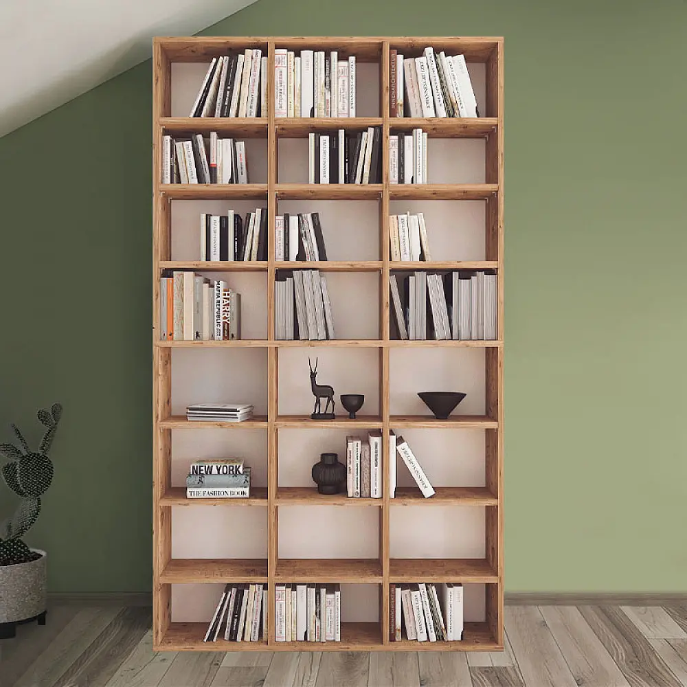 Βιβλιοθήκη μελαμίνης Fyodor Megapap χρώμα pine oak 102x16x178εκ. Βιβλιοθήκη μελαμίνης Fyodor Megapap χρώμα pine oak 102x16x178εκ.