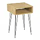 Κομοδίνο μελαμίνης Scott Megapap χρώμα sapphire oak 40x30x60εκ. Κομοδίνο μελαμίνης Scott Megapap χρώμα sapphire oak 40x30x60εκ.