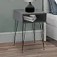 Κομοδίνο μελαμίνης Scott Megapap χρώμα ανθρακί 40x30x60εκ. Κομοδίνο μελαμίνης Scott Megapap χρώμα ανθρακί 40x30x60εκ.